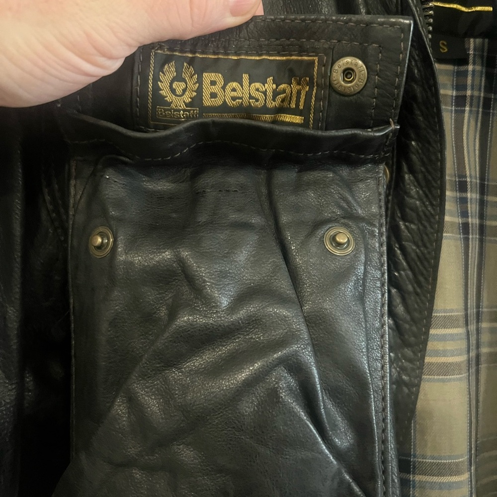 Rare Belstaff Panther Leather Jacket in Summerweight. Small - Picture 5 of 6